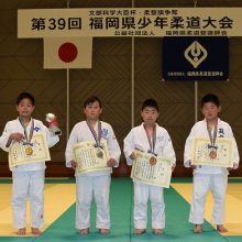個人の部 男子4年生(左から優勝・準優勝・３位)