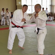40才代の部優勝の檜山選手(左)