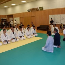 7月2日(土)合同練習会並びに結団式風景(福岡大学付属大濠高校柔道場)