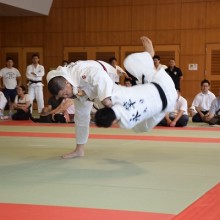 40才代の部 檜山選手試合風景(左)