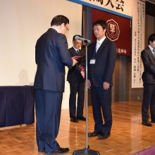 舛尾会員表彰風景