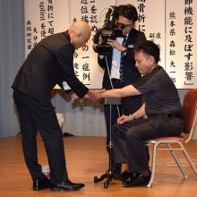 土井会員の実技発表風景